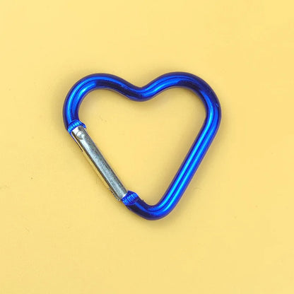 1 Pcs Heart-shaped Aluminum Carabiner Key Chain