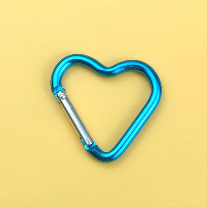 1 Pcs Heart-shaped Aluminum Carabiner Key Chain