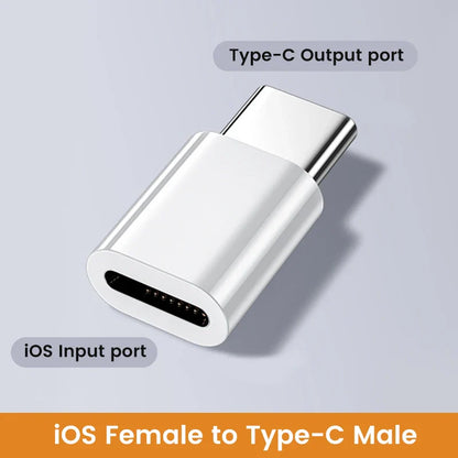 USB C To Lightning Adapter For iOS Male to Type C Female Converter for iPhone