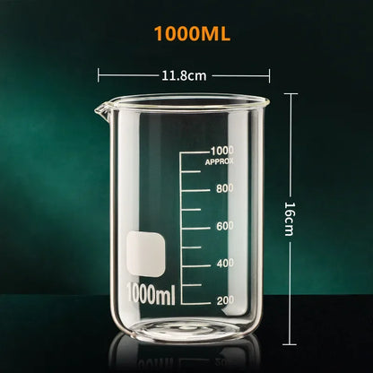 50/100/150/250/500/1000ml Glass Measuring Cup Clear